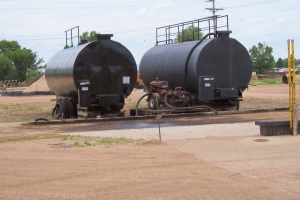 Above Ground Storage Tank 1 with Nano-Clear Industrial coating and Tank 2 with no NCI