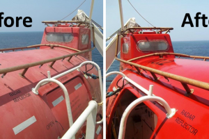 Lifeboat Before & After Picture