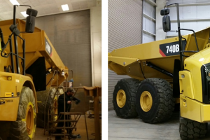 Cat 740B Before - After